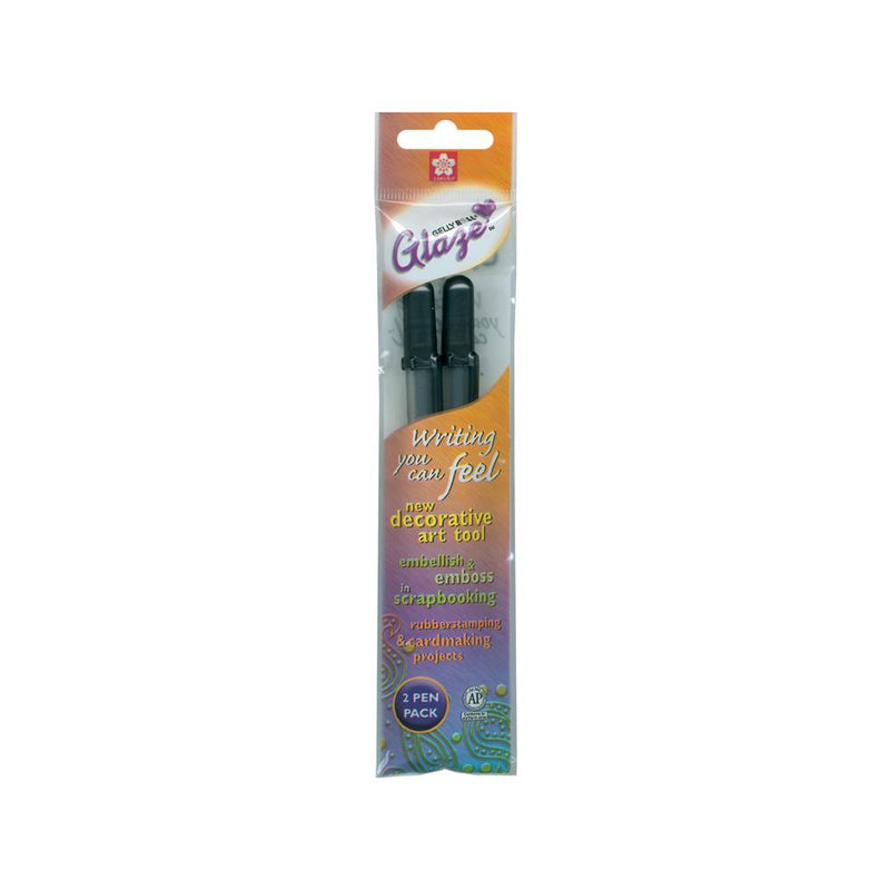 Sakura Gelly Roll Glaze Bold Point Pens 2/Pk - Black, 38495