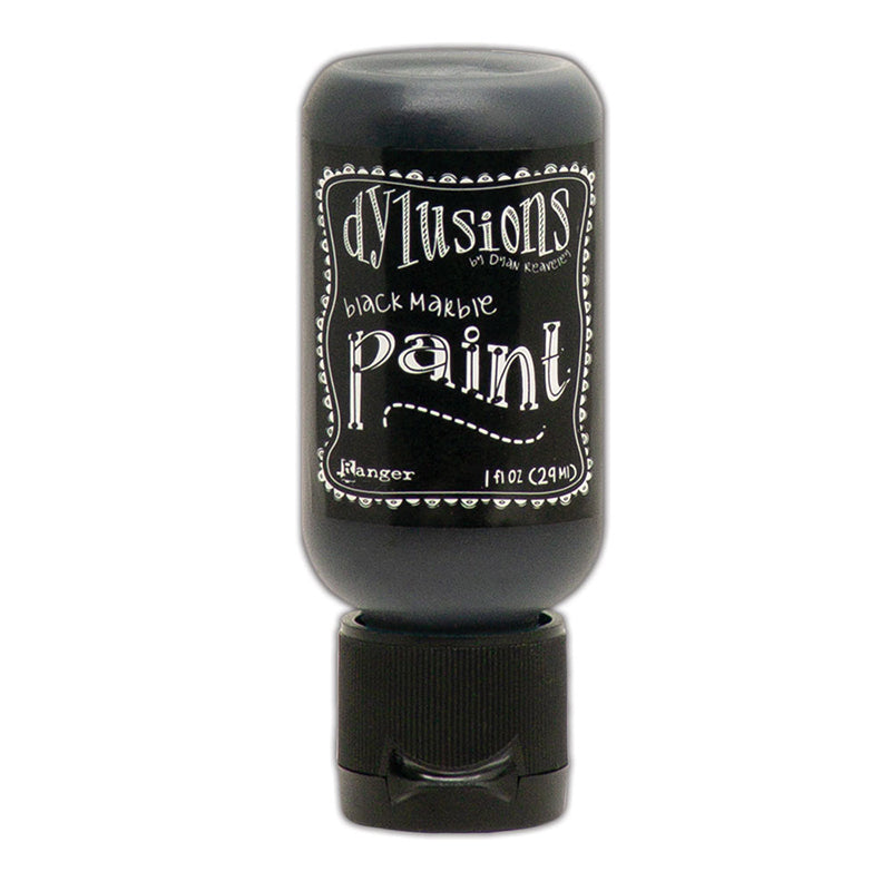 Dyan Reaveley's Dylusions Acrylic Paint 1oz - Black Marble, DYQ70375