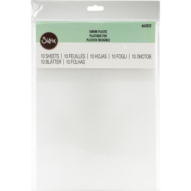 Sizzix - Shrink Plastic 8.25X11.75 10/Pkg, 663052