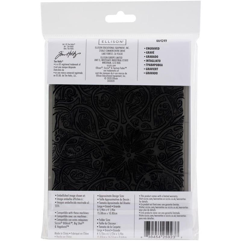 Sizzix 3-D Texture Fades - Engraved, 664249 by Tim Holtz