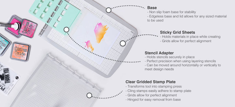 Sizzix - Stencil & Stamp Tool, 664896