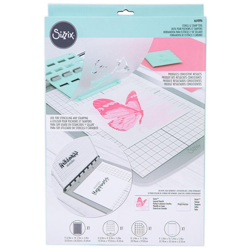 Sizzix - Stencil & Stamp Tool, 664896