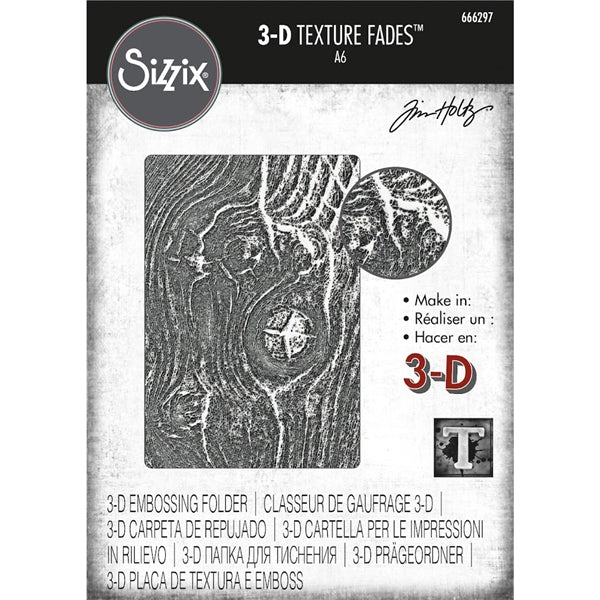 Sizzix 3-D Texture Fades - Woodgrain, 666297 by Tim Holtz