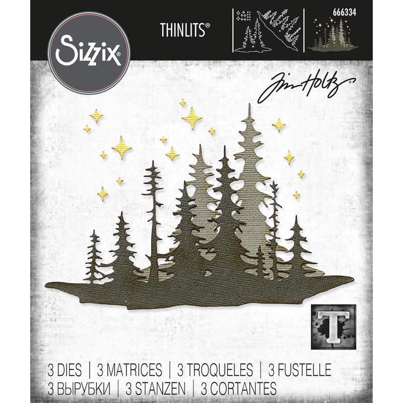 Sizzix Thinlits Dies - Forest Shadows, 666334 by Tim Holtz