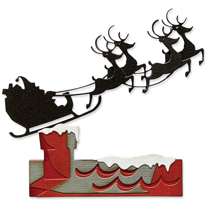 Sizzix Thinlits Dies - Reindeer Sleigh, 666337 by Tim Holtz