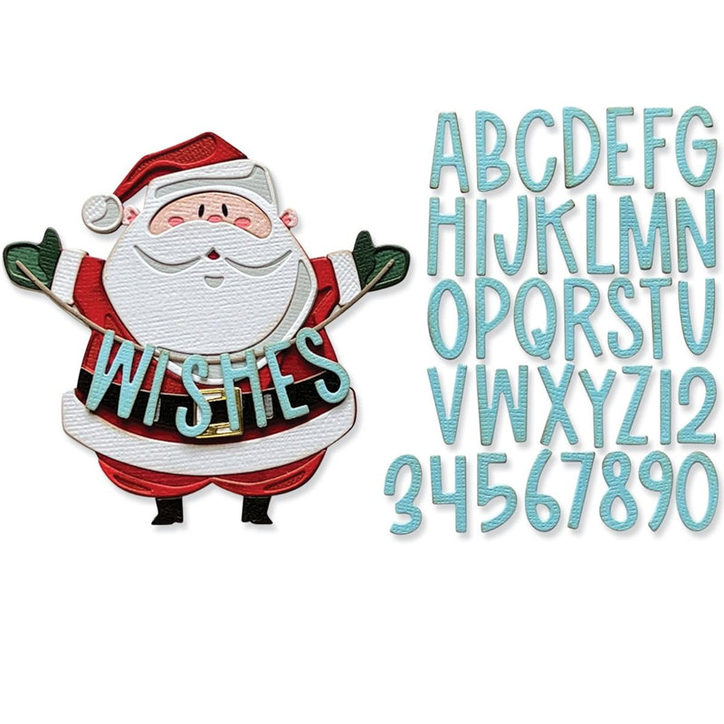 Sizzix Thinlits Dies - Santa Greetings Colorize, 666338 by Tim Holtz