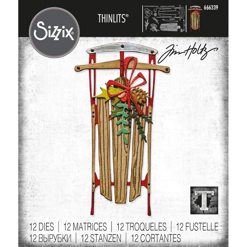 Sizzix Thinlits Dies - Vintage Sled, 666339 by Tim Holtz