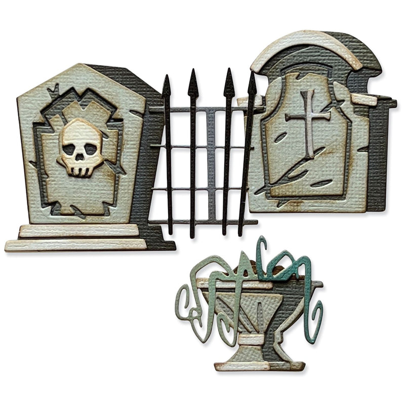 Sizzix Thinlits Dies - Graveyard Colorize, 666383 by Tim Holtz