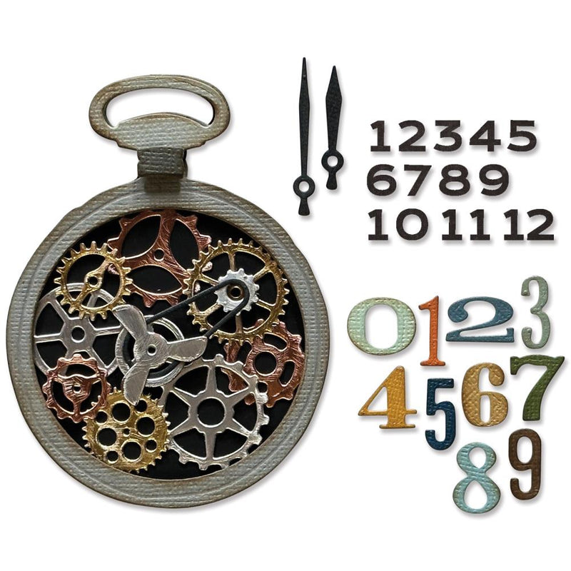 Sizzix Thinlits Die Set - Vault Watch Gears, 666603 by: Tim Holtz