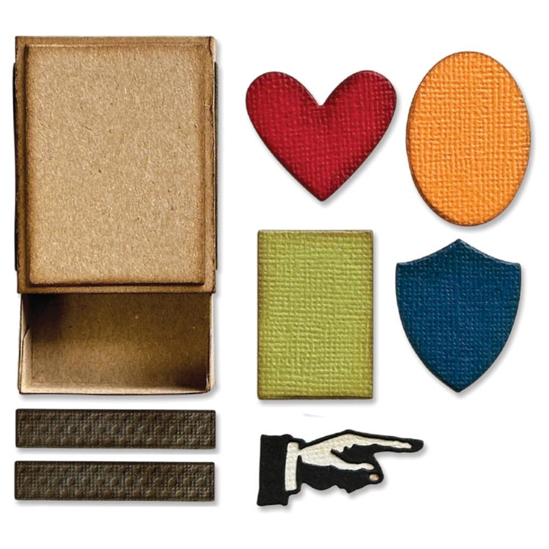 Sizzix Thinlits Die Set - Vault Matchbox, 666604 by: Tim Holtz