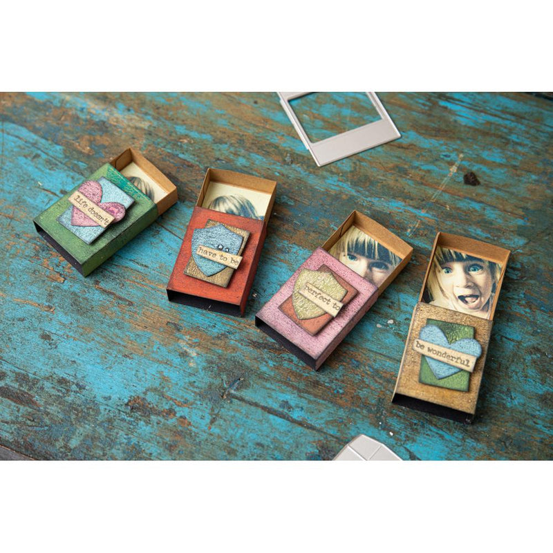 Sizzix Thinlits Die Set - Vault Matchbox, 666604 by: Tim Holtz