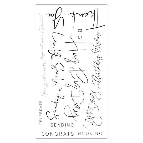 Sizzix Clear Stamps Set 14PK – Daily Sentiments