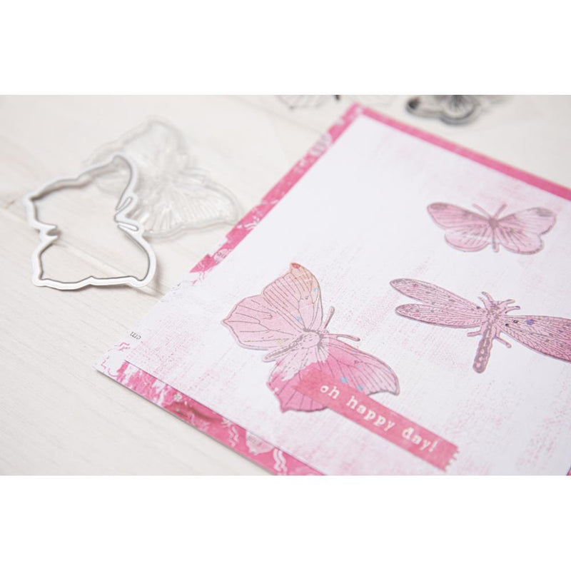 49 & Market - Stamp & Framelits Set - Engraved Wings, 666633 by Sizzix