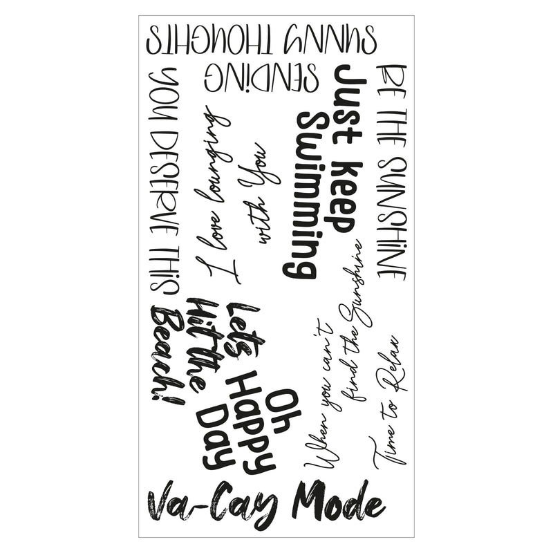 Sizzix Clear Stamps Set 10PK – Va-Cay Mode, 666657 by Catherine Pooler