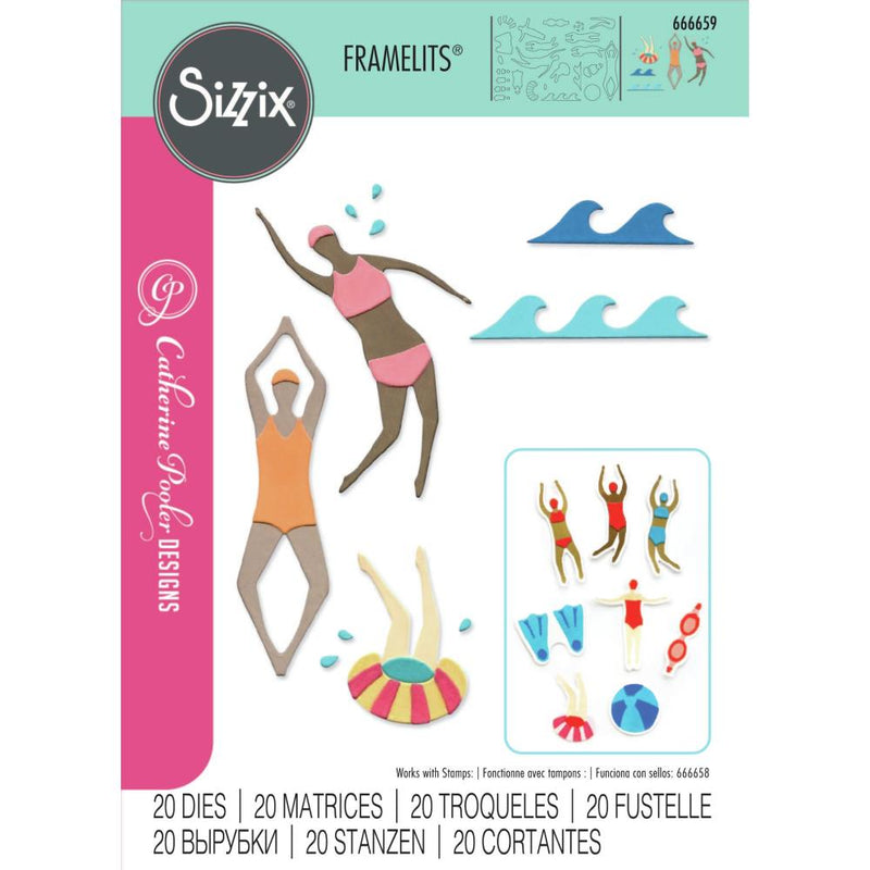 Sizzix Framelits Die Set 20PK - Synchronized Swimmers