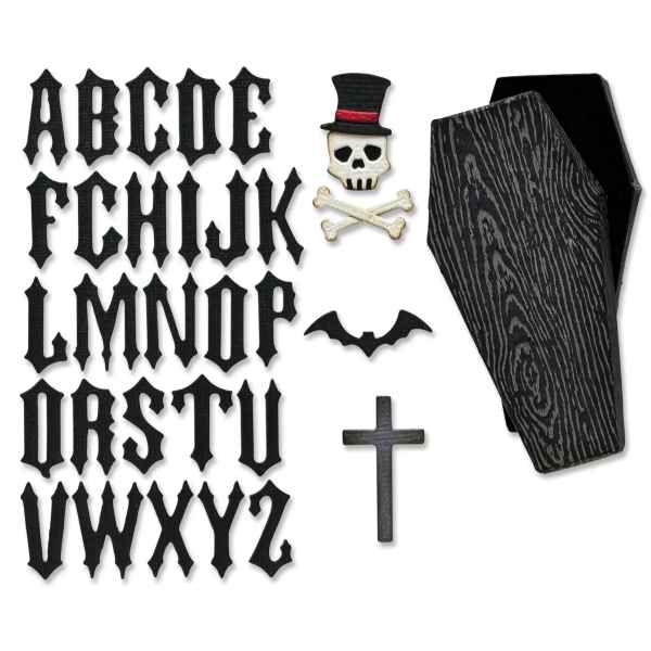 Sizzix Thinlits Die Set - Vault Coffin Box, 666680 by: Tim Holtz