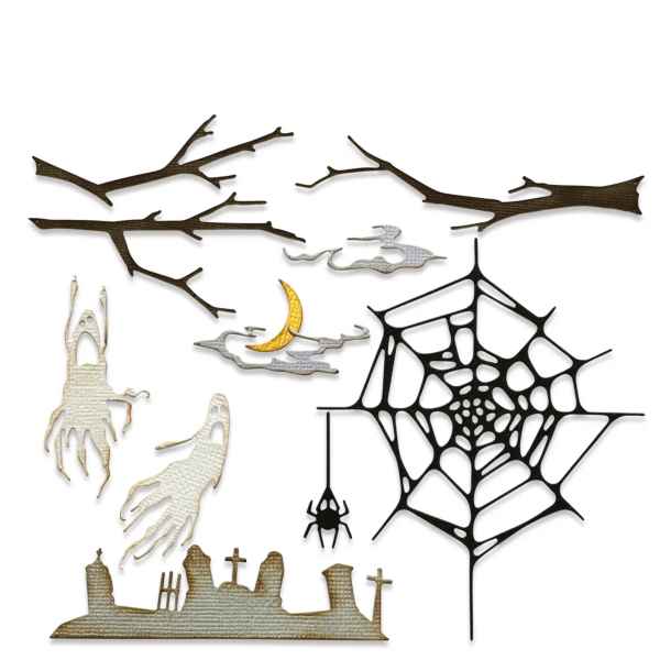 Sizzix Thinlits Die Set - Vault Fright Night, 666684 by: Tim Holtz