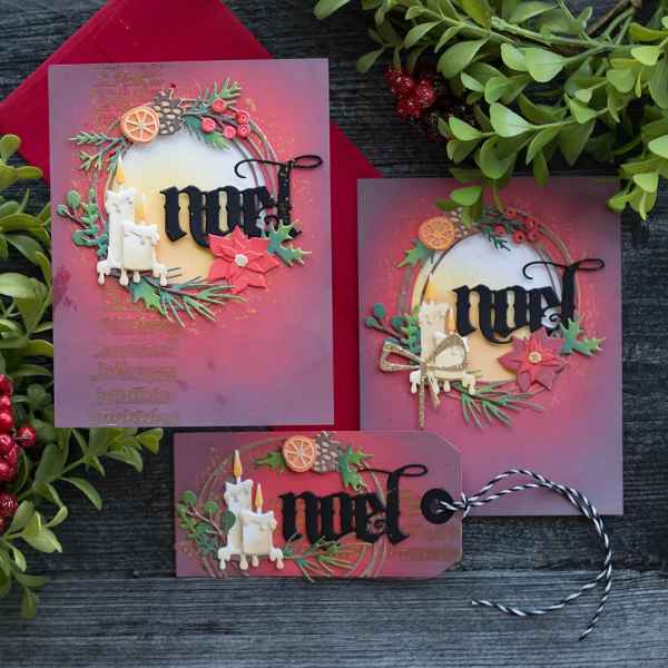 Sizzix Thinlits Die Set - Vault Festive Wreath, 666715 by: Tim Holtz