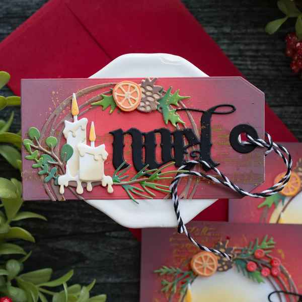 Sizzix Thinlits Die Set - Vault Festive Wreath, 666715 by: Tim Holtz