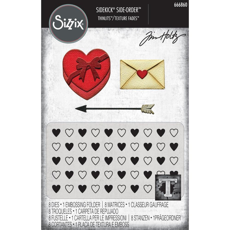 Sizzix Vault Side-Order Thinlits/Texture Fade - Love Notes, 666860 by: Tim Holtz