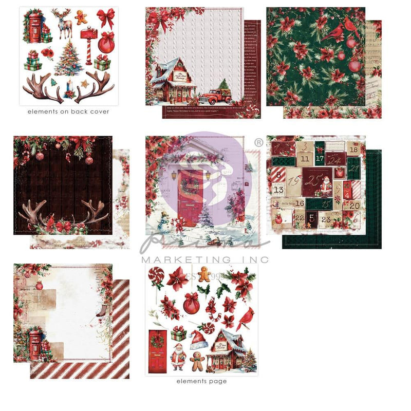 Prima Marketing D/S Paper Pad 12x12 14pc - From the North Pole, 670658