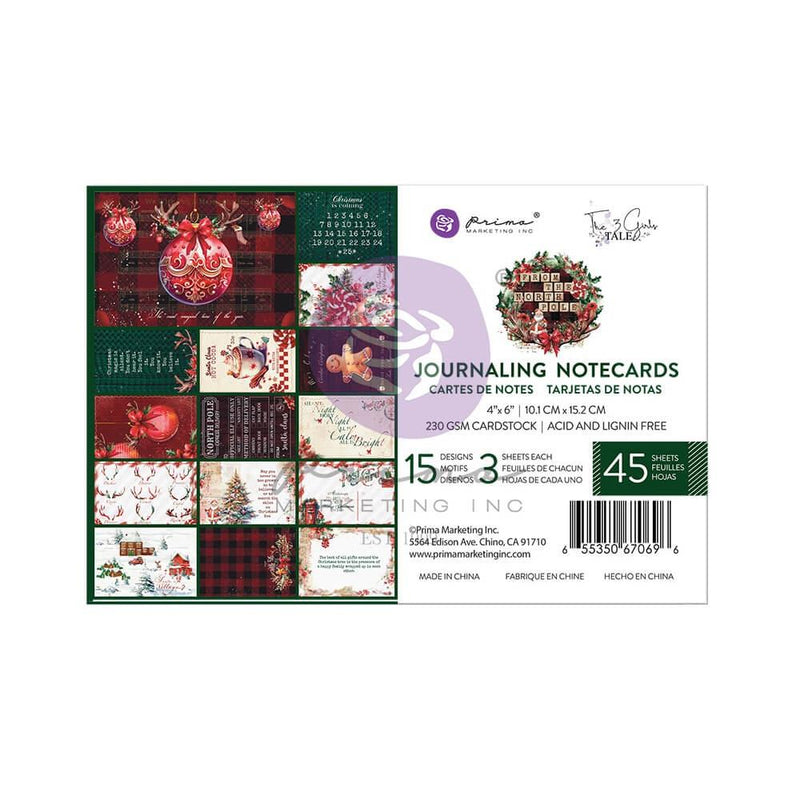 Prima Marketing Journaling Notecards 4x6 45pc - From the North Pole, 670696