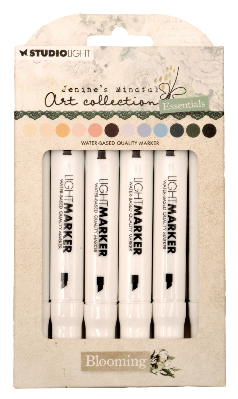 Studio Light Jenine's Mindful Art Light Markers 12/PC - Blooming, ESMARK31