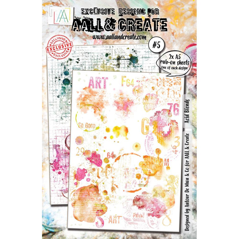 AALL & Create A5 Rub-Ons - Acid Blends #5, ALLRO#5