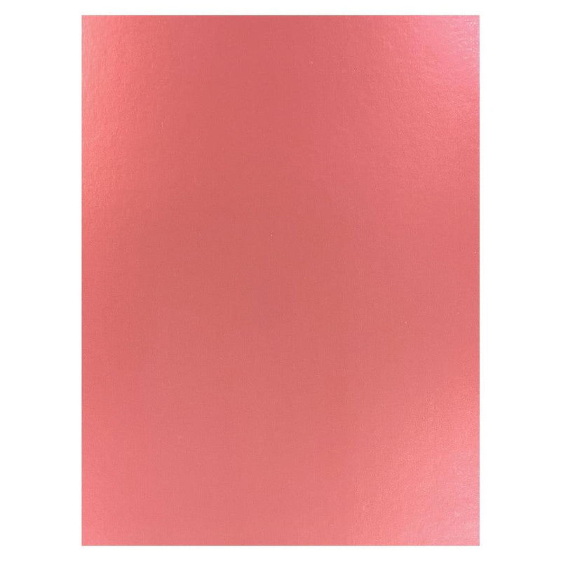 Craft Perfect Gloss Mirror Cardstock 8.5X11 5Pc - Italian Rose, 8734E