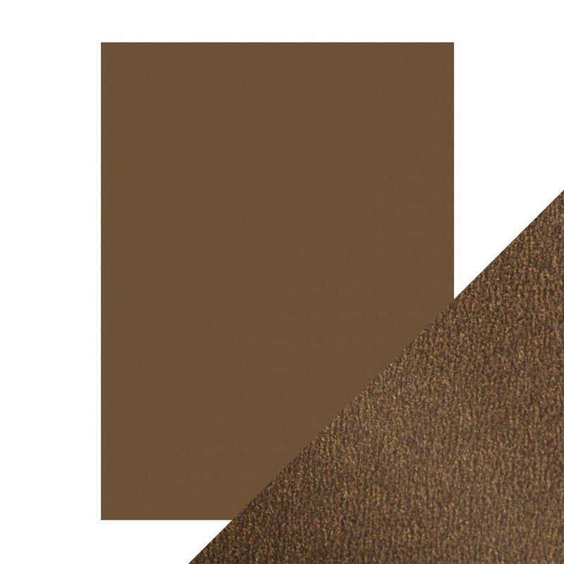 Craft Perfect Pearlescent Cardstock 8.5X11 5Pc - Glazed Chestnut, 9537E