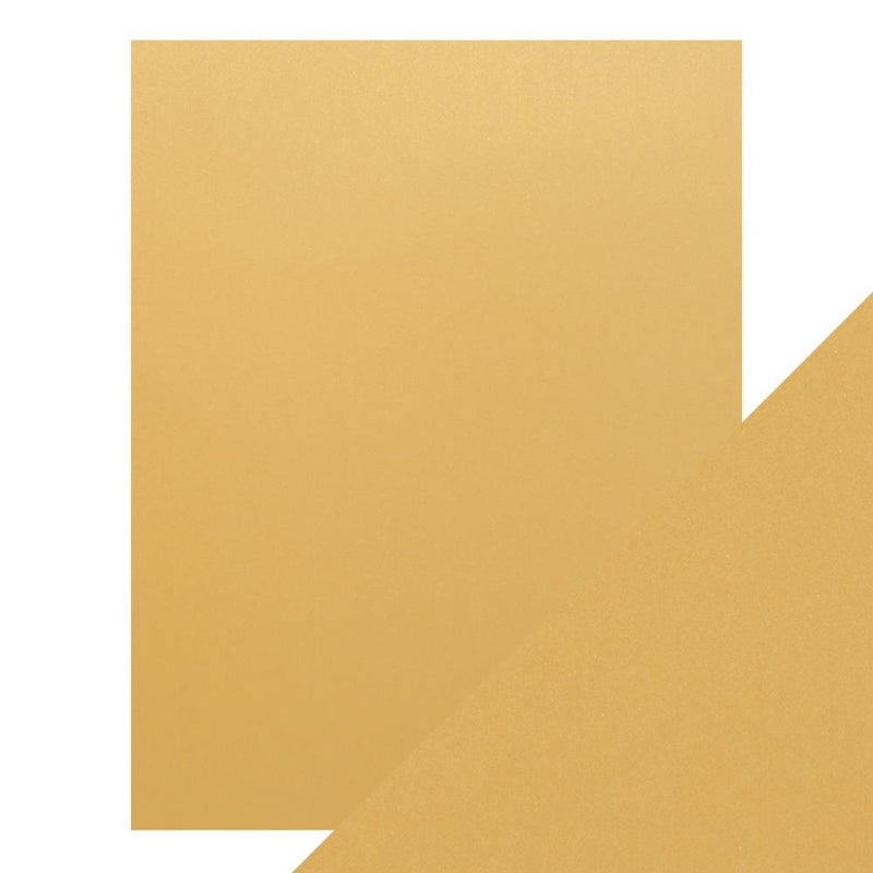 Craft Perfect Pearlescent Cardstock 8.5X11 5Pc - Lemon Lustre, 9540E