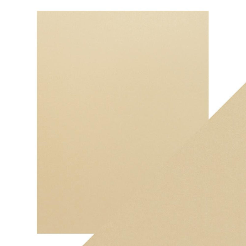 Craft Perfect Pearlescent Cardstock 8.5X11 5Pc - Ivory Sheen, 9542E