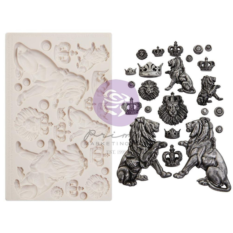 Finnabair Decor Moulds 5X8 -Regal Lions, 969547