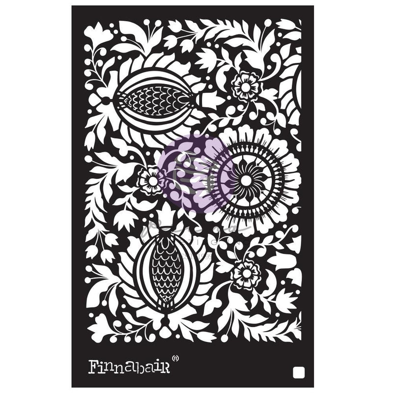 Finnabair Stencil 6x9, Folk Florals, 969752