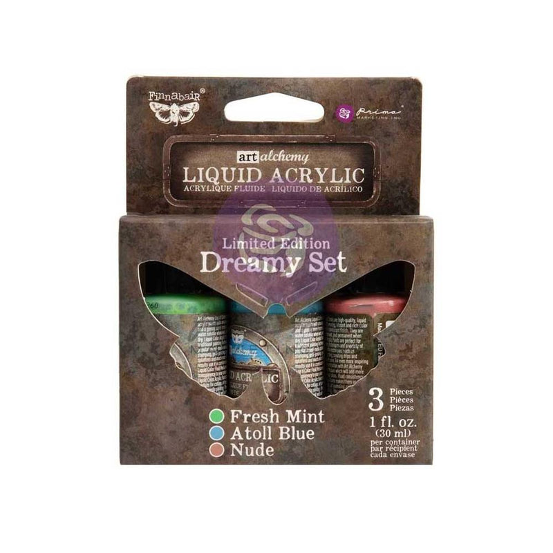 Finnabair Art Alchemy Liquid Acrylic Set - Dreamy, 969943 Limited Edition