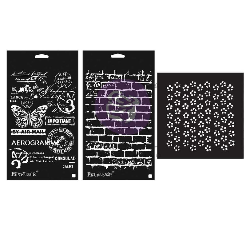 Finnabair Art Alchemy Stencil Set - Perfectly Grungy, 969967