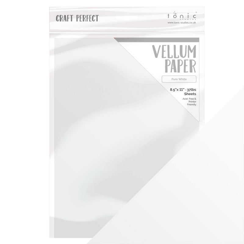 Craft Perfect Vellum Paper 8.5"X11" 10/Pc - Pure White, 9936E