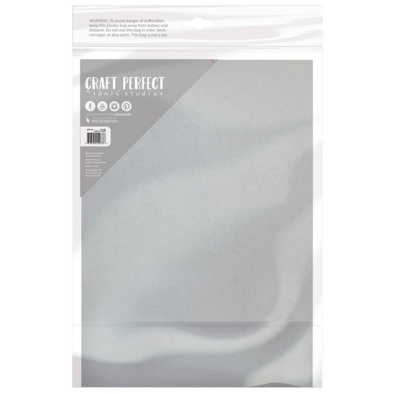 Craft Perfect Vellum Paper 8.5"X11" 10/Pc - Pearled Silver, 9937E