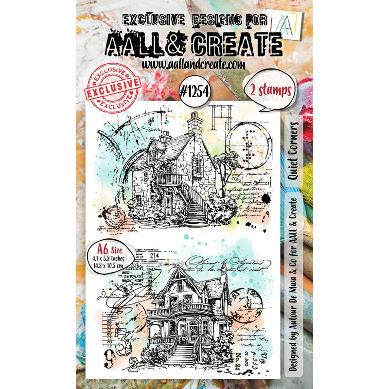 AALL & Create A6 Clear Stamp Set - Quiet Corners, AALL-TP-1254