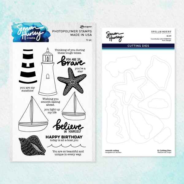 Spellbinders Stamp & Die Bundle - Smooth Sailing, BD-0766 by: Simon Hurley