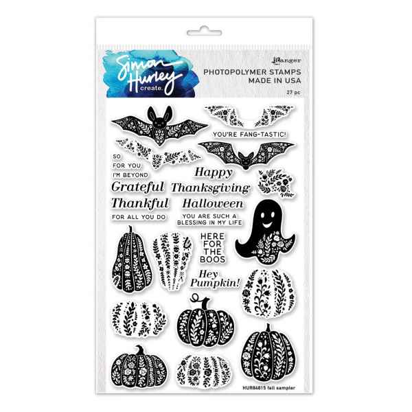 Spellbinders Stamp & Die Bundle - Fall Sampler, BD-0801 by: Simon Hurley