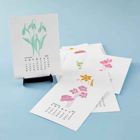 Spellbinders - Florals Through the Year Calendar Class Kit, BD-0934