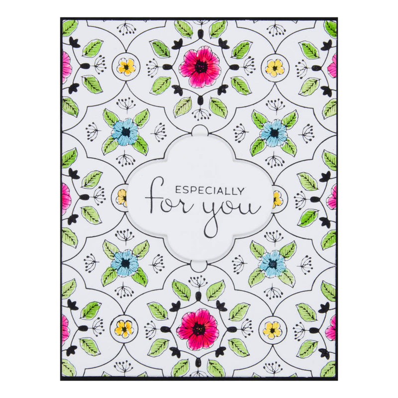 Spellbinders BetterPress Press Plate & Die Set - Floral View, BP-021