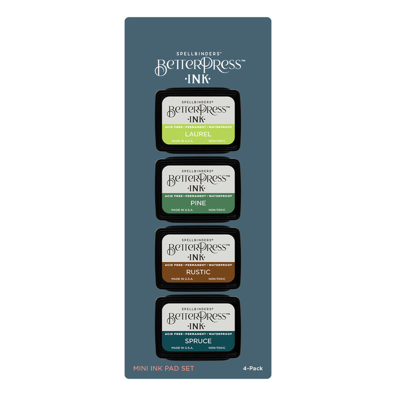 Spellbinders BetterPress Ink Mini Set - Woodlands, BPI-024