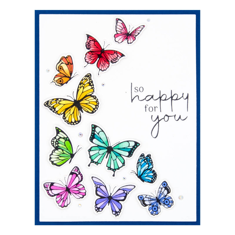 Spellbinders Press Plate & Die Set - Butterfly Swirl, BP-031