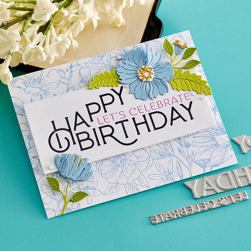 Spellbinders BetterPress Press Plate - Happy Birthday Celebrate, BP-038