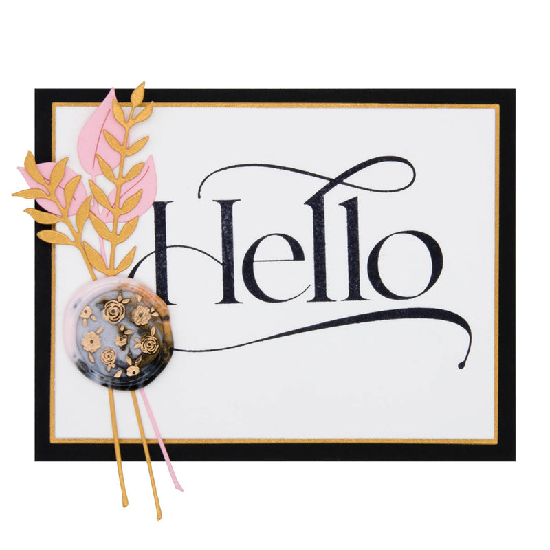 Spellbinders BetterPress Press Plate - Hello, BP-039