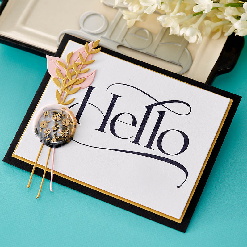 Spellbinders BetterPress Press Plate - Hello, BP-039