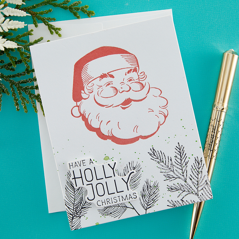 Spellbinders BetterPress Press Plate & Die Set - Holly Jolly Santa, BP-054