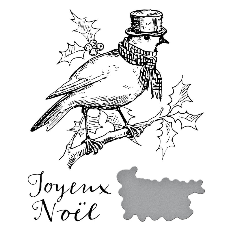 Spellbinders BetterPress Press Plate & Die Set - Joyeux Noel, BP-055